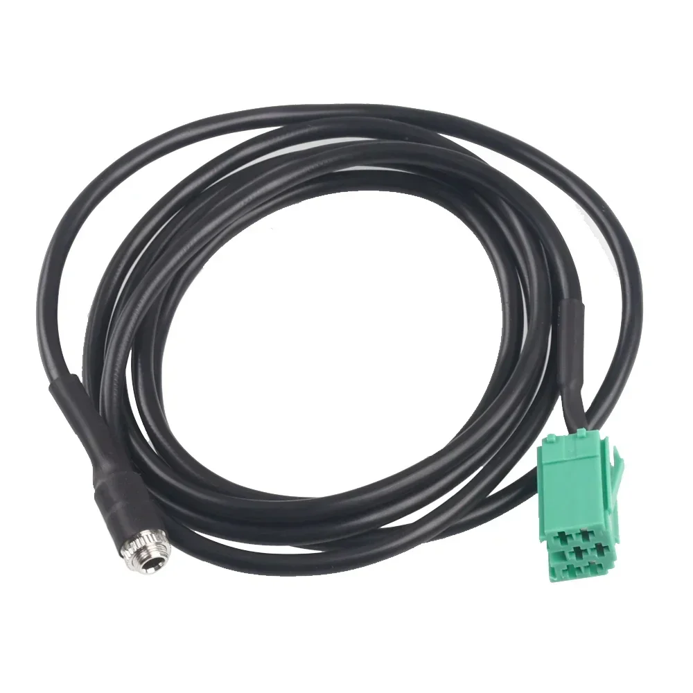 Car 3.5mm Female 6Pin Aux Cable Adapter For Renault Clio Megane Scenic Twingo Laguna 2005 2006 2007 2008 2009 2010 2011