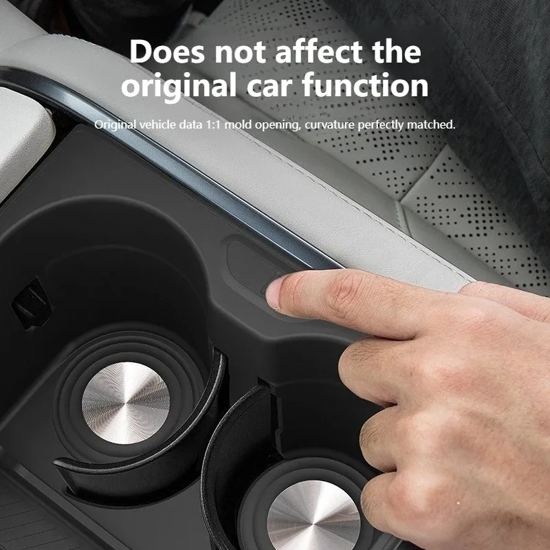 For Zeekr 7X Silicone Center Console Water Cup Frame Cover Anti-slip Wireless Charging Silicone Pad Mat Modify Accessories