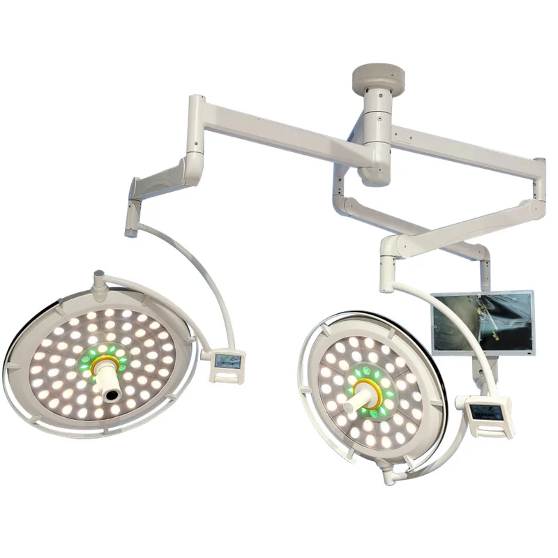 New design ceiling mount double arm operation lamp R9 R11 shadowless LED surgical lights