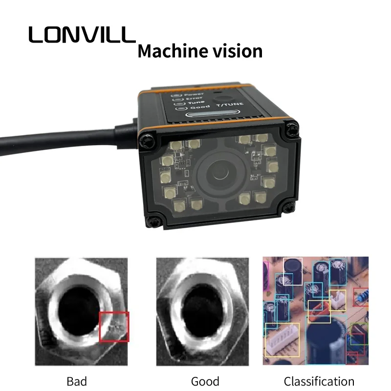 Vista fija industrial modificada para requisitos particulares de la máquina del soporte de Ethernet del lector de código de barras del interruptor POE con la cámara HD