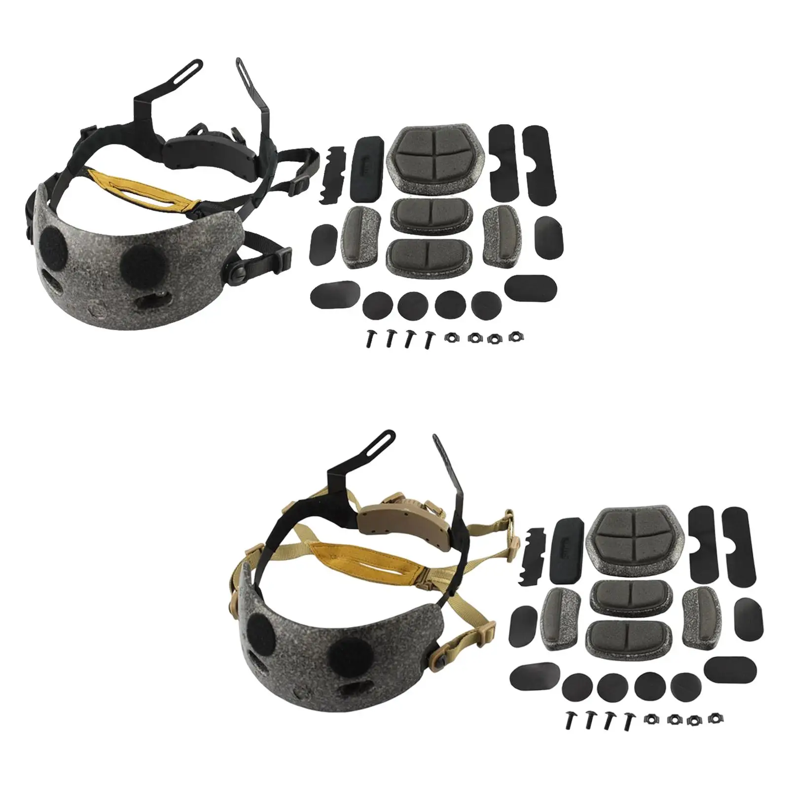 調整可能なヘルメットライナーキット、ファストヘルメット用内部フォームクッション