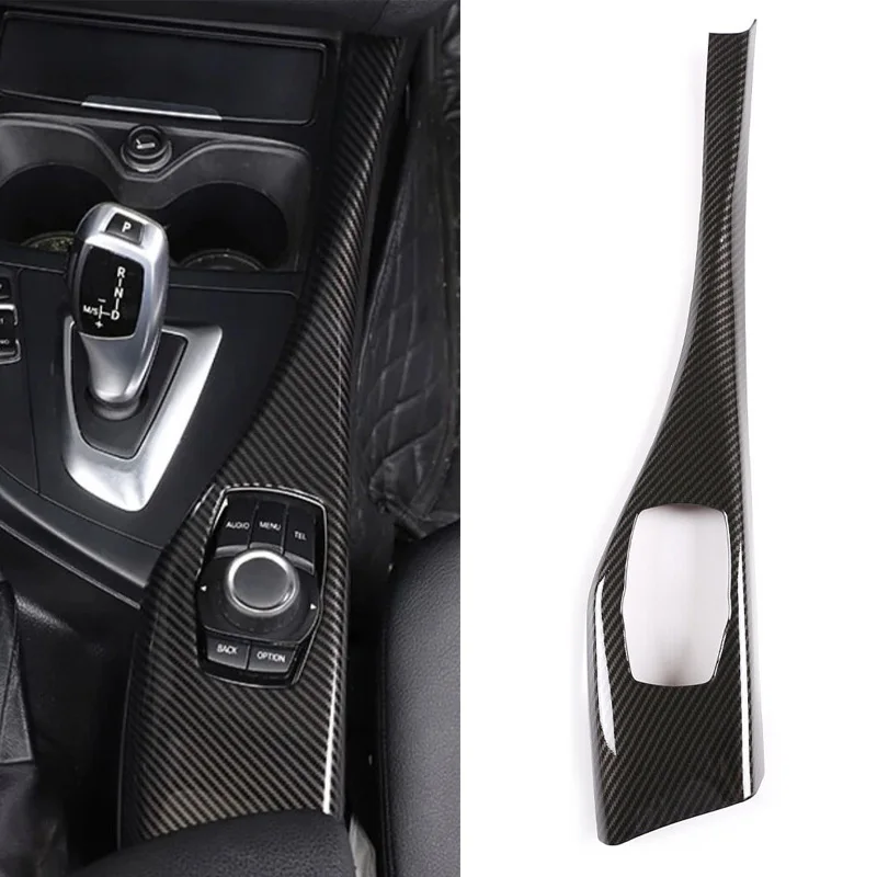 

LHD Car Interior Multimedia Button Panel Cover Trim For BMW 1 2 Series F20 F21 F22 2012-2019 LHD Carbon Fiber Style