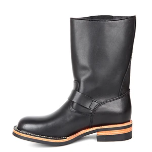 Botas masculinas de moto, botas de engenharia de cano alto, couro de vaca longo, botas de cavaleiro costuradas à mão, designer europeu e americano 8 principais vendas bota masculina engenheiro - №7