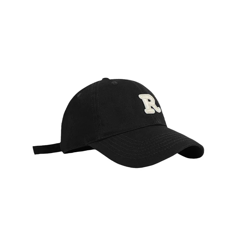 

202272 65cm Plus Big size Cotton plus Breathable R letter Women Men Baseball Caps