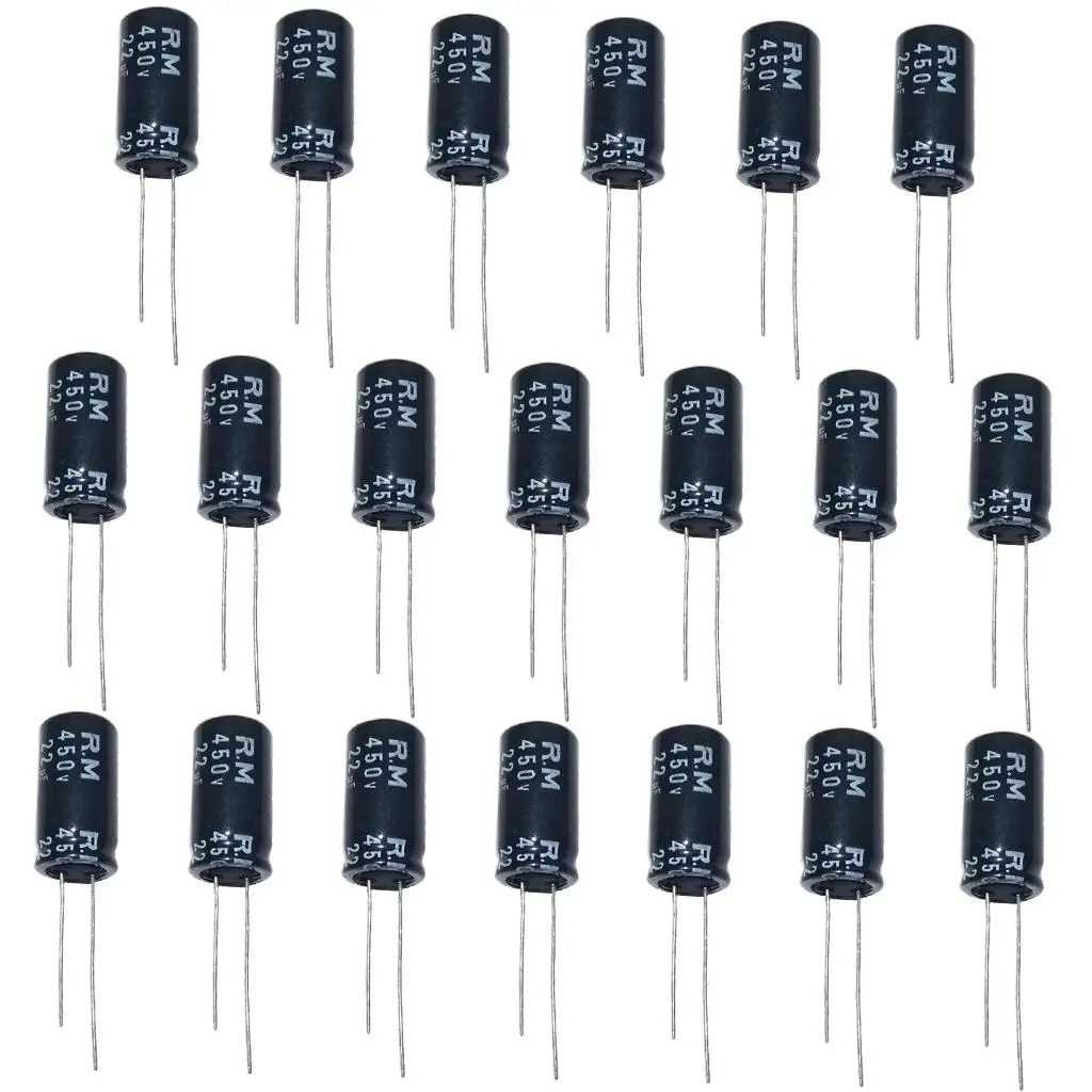 20Pcs Aluminum Electrolytic 85 Degree Axial Electrolytic Excellent Humidity 2uf 450 for Tube Amplifier TV Radio Tinker DIY image 4