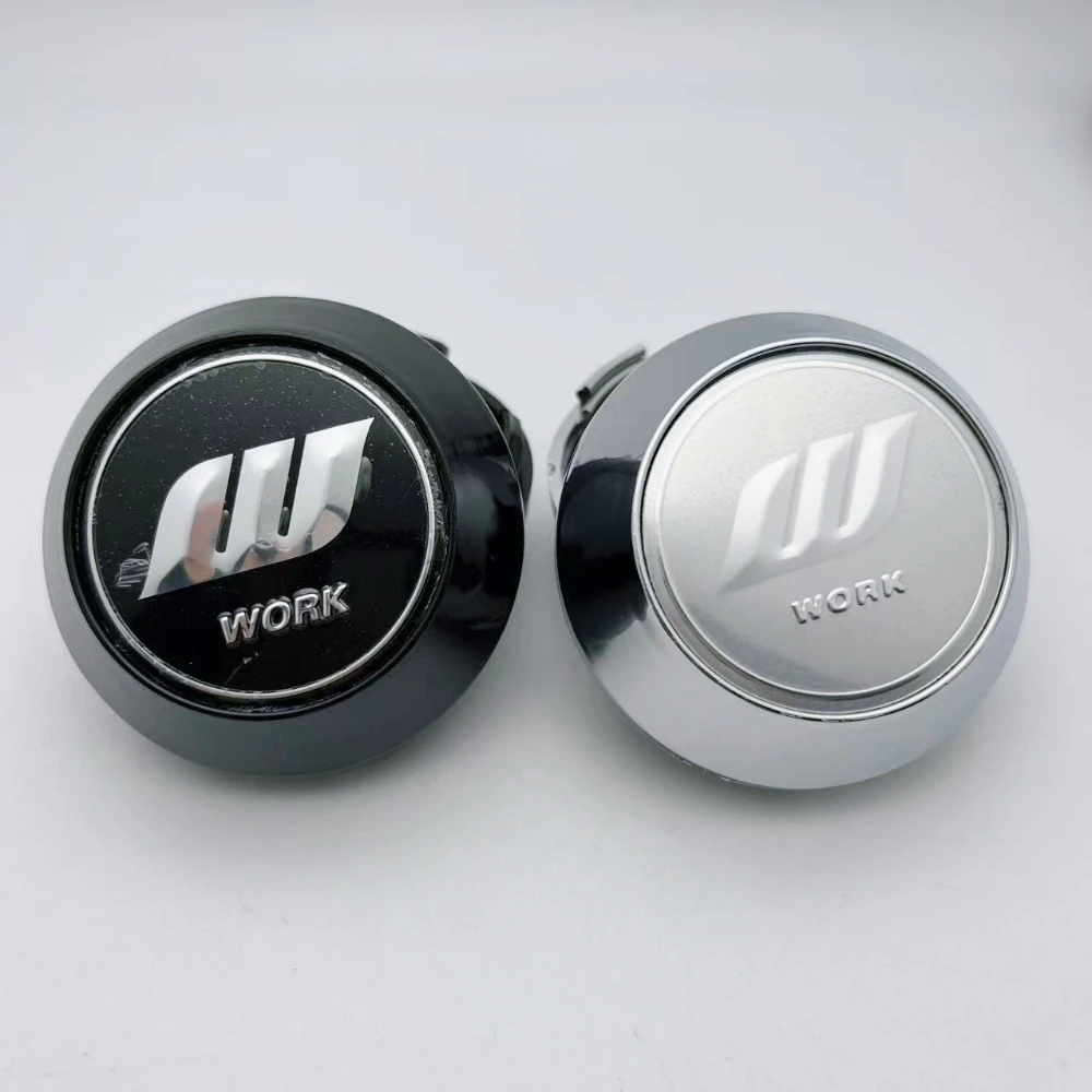 4 قطعة JDM W العمل شارة شعار سيارة عجلة مركز قبعات عالية كاب 60 مللي متر 64 مللي متر 65 مللي متر 68 مللي متر 69 مللي متر عجلات Hubcaps حافة غطاء اكسسوارات السيارات #1