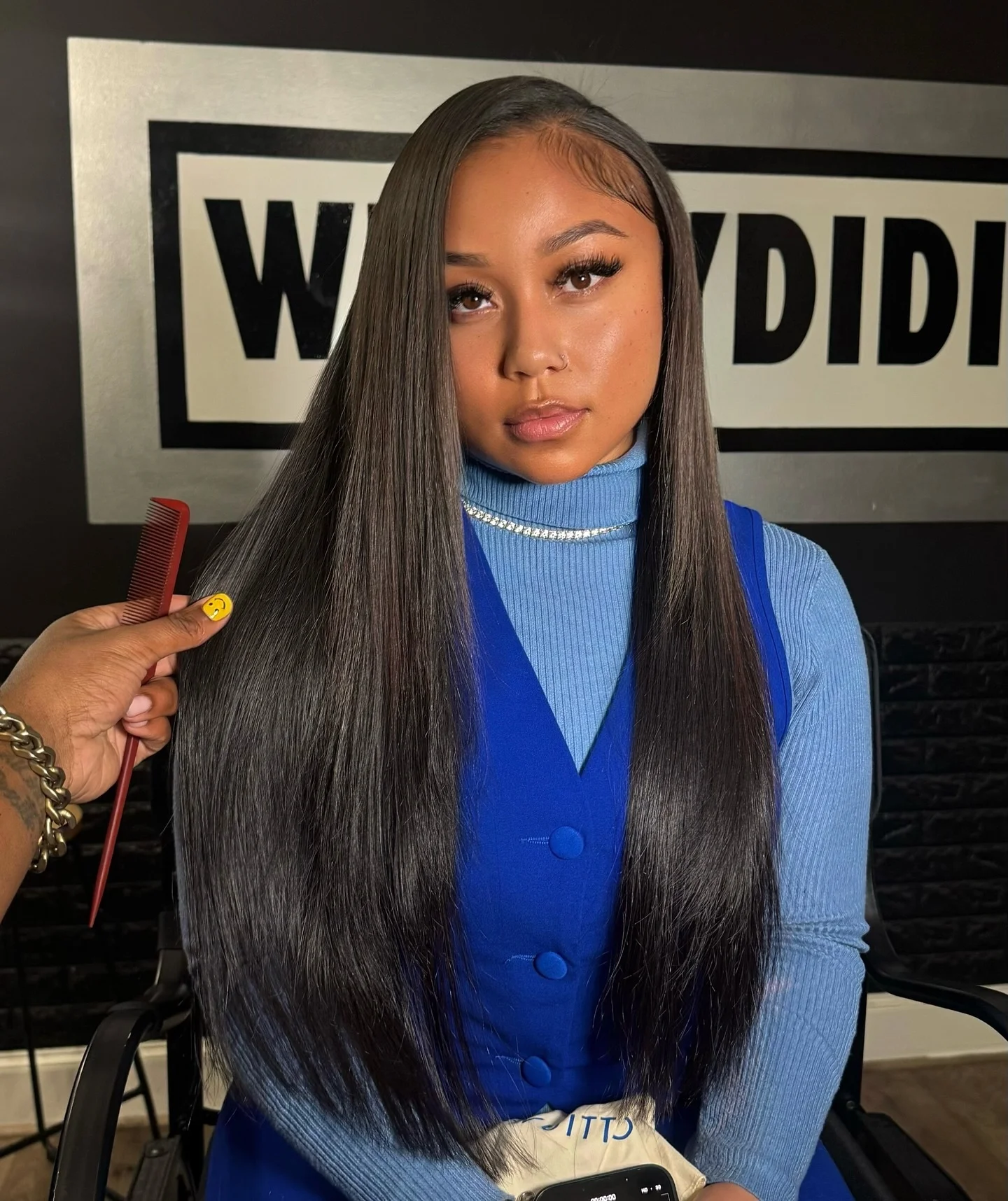 Pelucas frontales de encaje 13 × 6, cabello humano liso de Color Natural, 200 de densidad, 1 peluca transparente