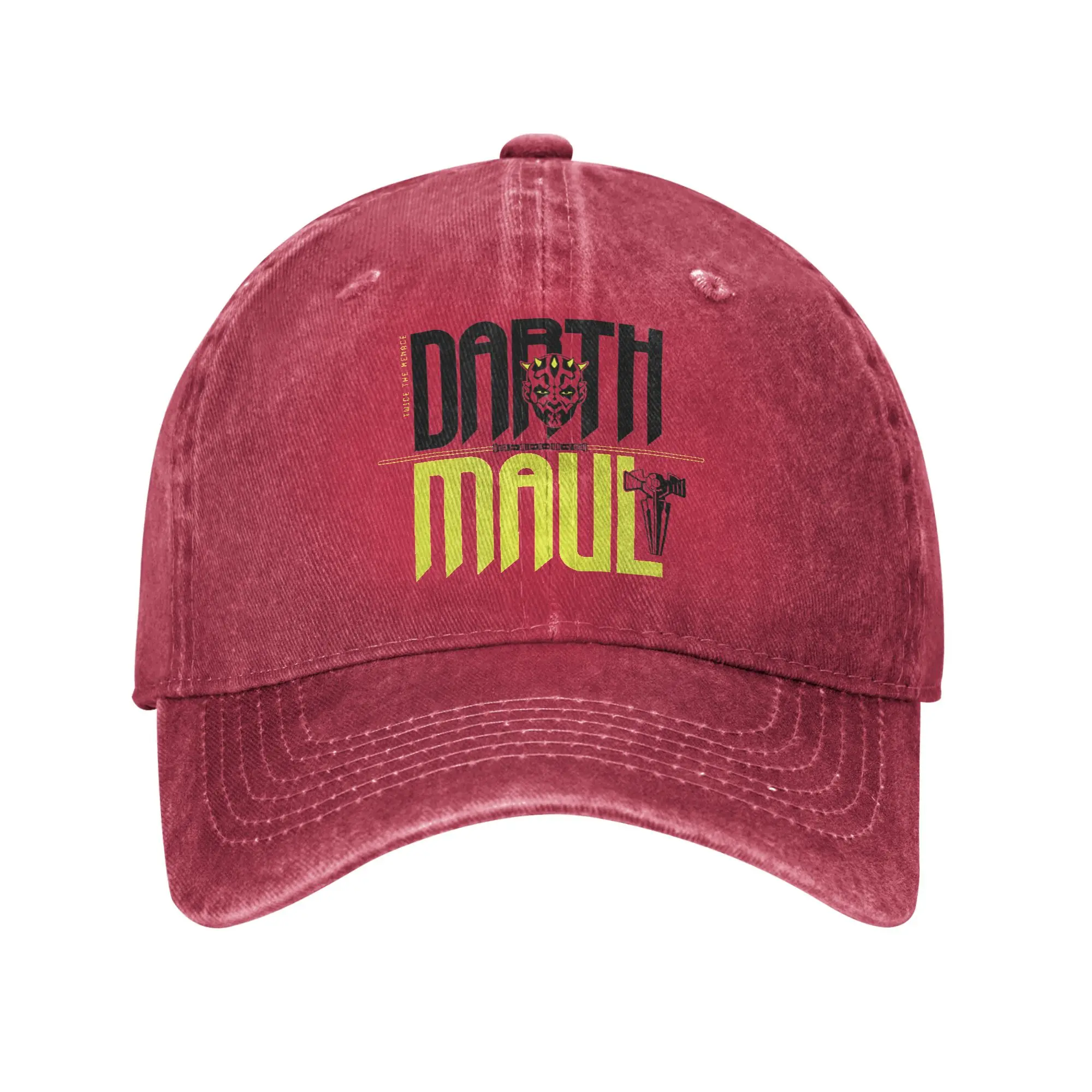 Casual Darth Maul Twice The Menace Baseball Caps for Men Women Distressed Denim Sun Cap Outdoor Travel Unstructured Hats Cap