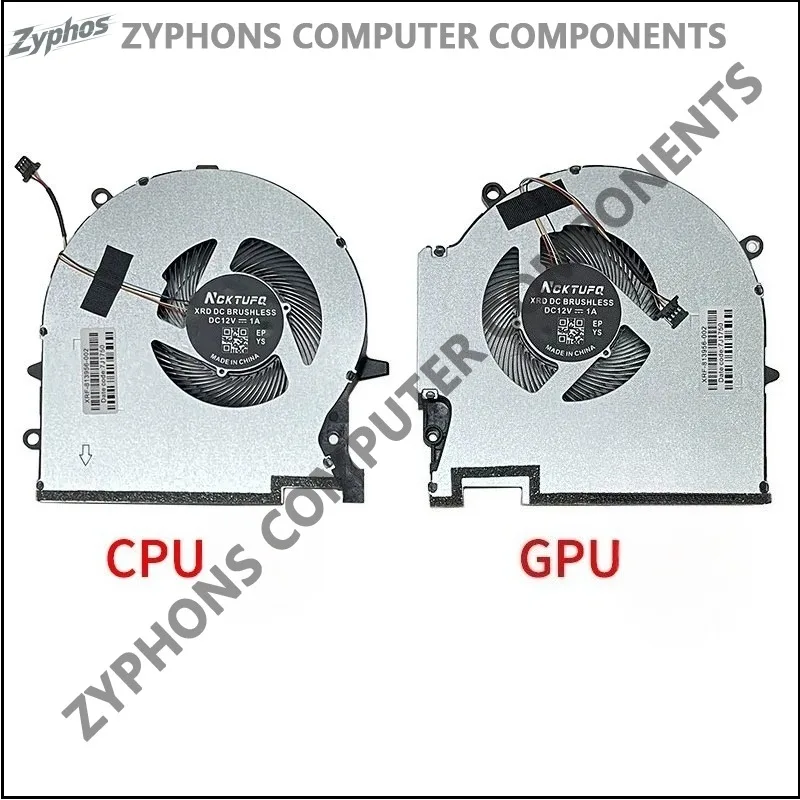For HP HP 17-CK Shadow Wizard 7 8 9 Plus TPN-Q266 Fan M78889 M78888-001 CK1021 CK000 EG75091S1-C180 C170-S9A
