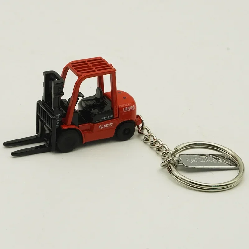 Key Chain Mini Forklift Pendant Alloy Truck Model Gift Keychain Ornaments