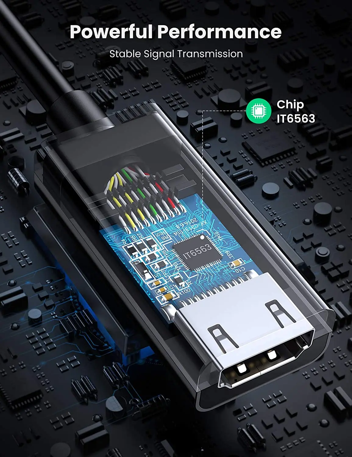 Adaptador UGREEN DisplayPort a HD-MI 4K 60Hz macho a hembra DP a HD-MI convertidor Cable de pantalla de vídeo