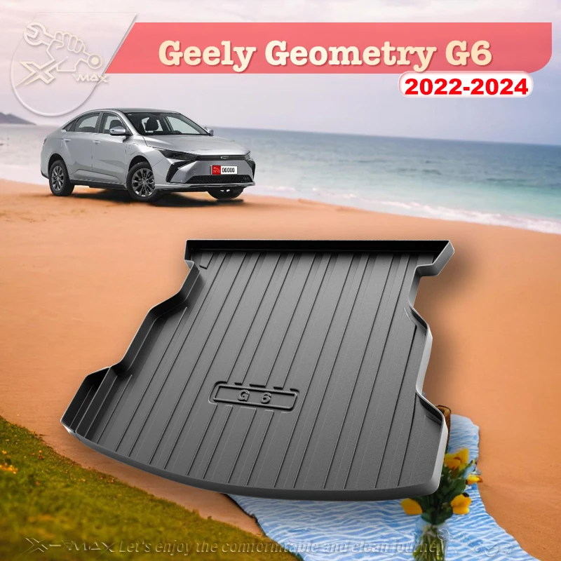 

For Geely Geometry G6 2022-2024 Custom Fit Car Trunk Mat All Season Black Cargo Mat 3D Shaped Laser Measured Trunk Liners