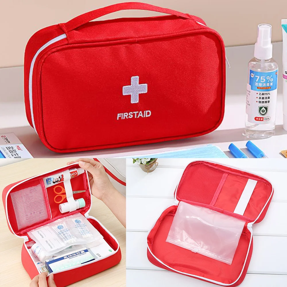 

Portable First Aid Kit Survival Bag Medical Emergency Bags Practical for Car Home Picnic Camping Outdoor Traveling Medicine Box