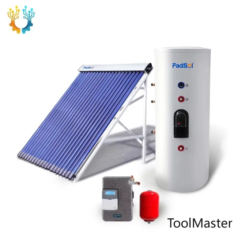 【2026】 Solar Keymark Approved FadSol 200L Split Household Heating System Evacuated Heat Pipe Vacuum Tube Solar Thermal Collector