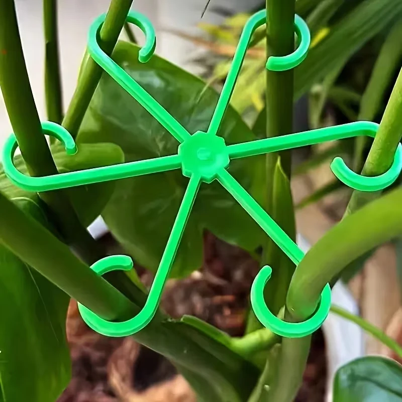 20pcs  Set of Plant Stem Support Clips, Horticultural Plant Turtle Back Bamboo Support Fixator, Hydroponic Tree Branch Fixation