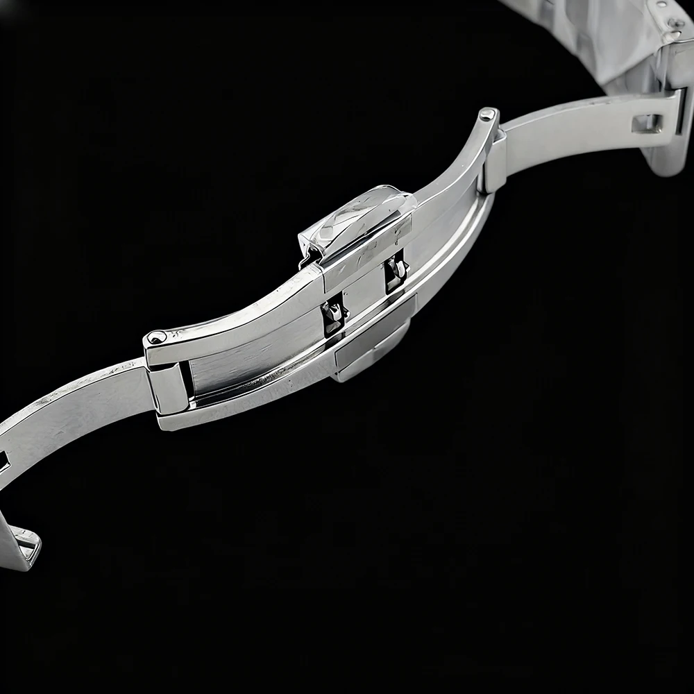 Venda quente relógio nh35 logotipo personalizado relógio masculino relógio de aço inoxidável vidro safira nh35 movimento acessórios relógio