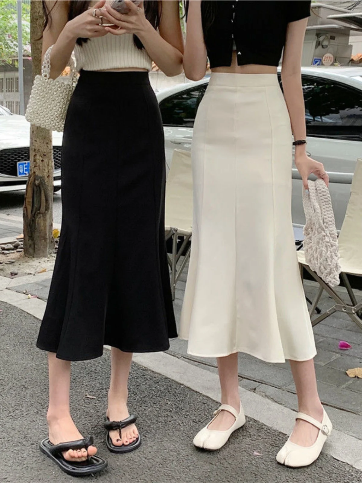 

Юбка из ледяного шелка размера плюс, женский летний костюм с юбкой Vaion Beachside, винтажная юбка для детей 25–35 лет