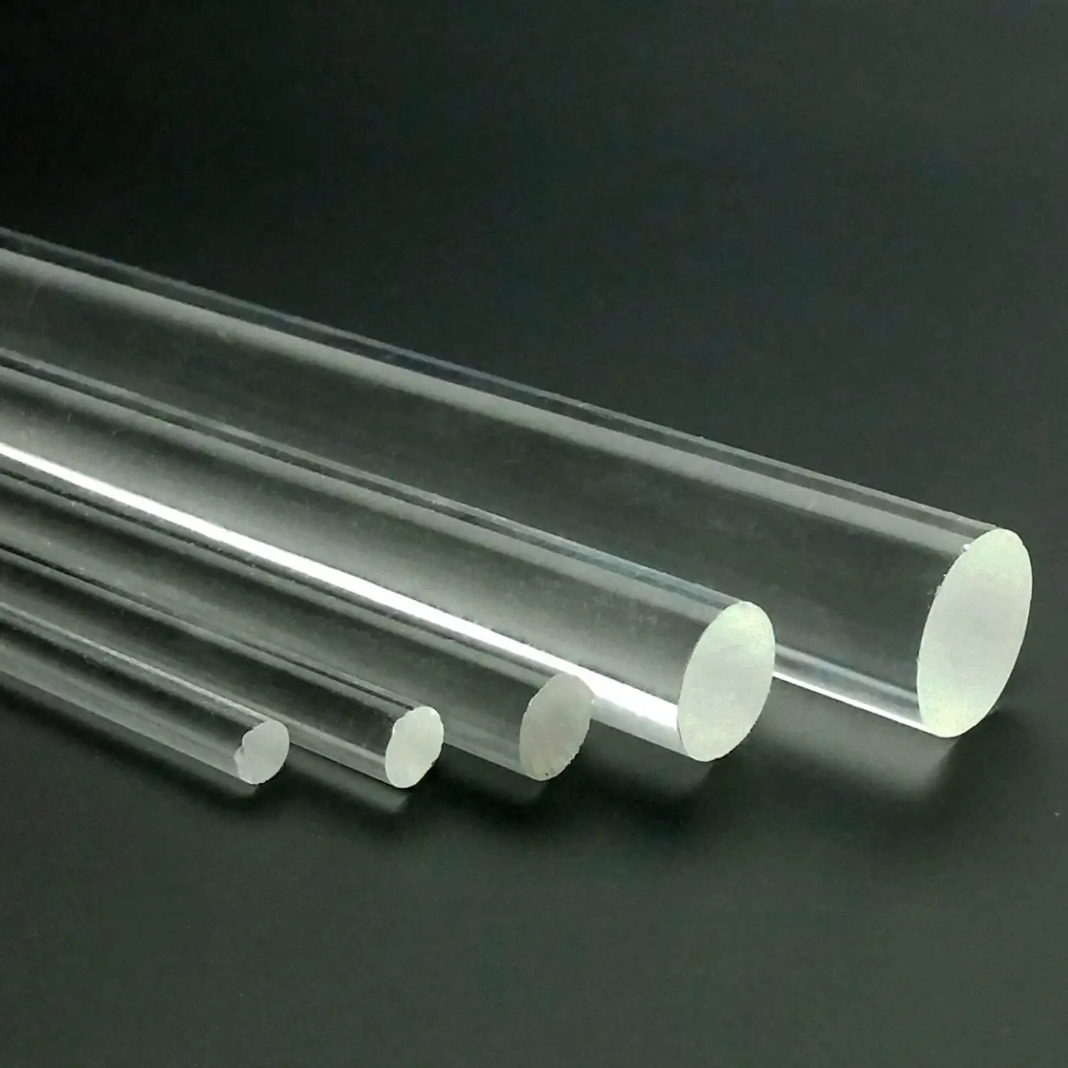 10PCS Dia 1-8mm Transparent Clear Acrylic Plexiglass Lucite Rod Luminous lamp column Building model Various Size