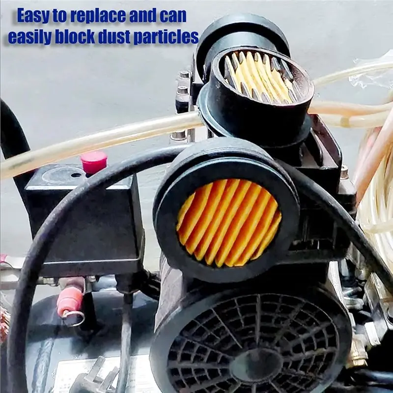 A25F-Replacement Intake Filter Muffler, 6-Pack Of Air Compressor Filters, Air Compressor, Generator, Blower And Exhaust Port
