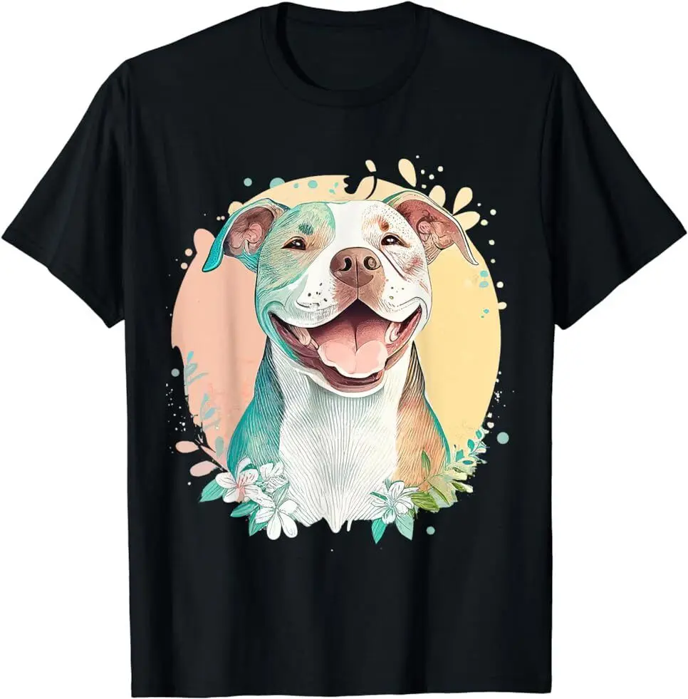 NEW LIMITED Pit Bull Mom Dog Lover Colorful Artistic Pitbull Owner T-Shirt S-5XL