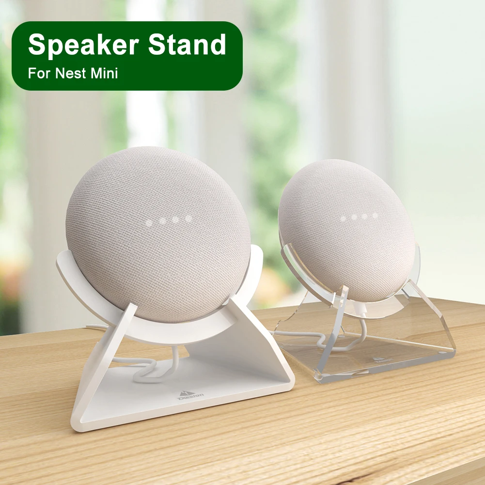 Desktop Rechtop Stand Acryl Desktop Houder Luidspreker Houder voor Nest Mini Speaker Desktop Accessoires