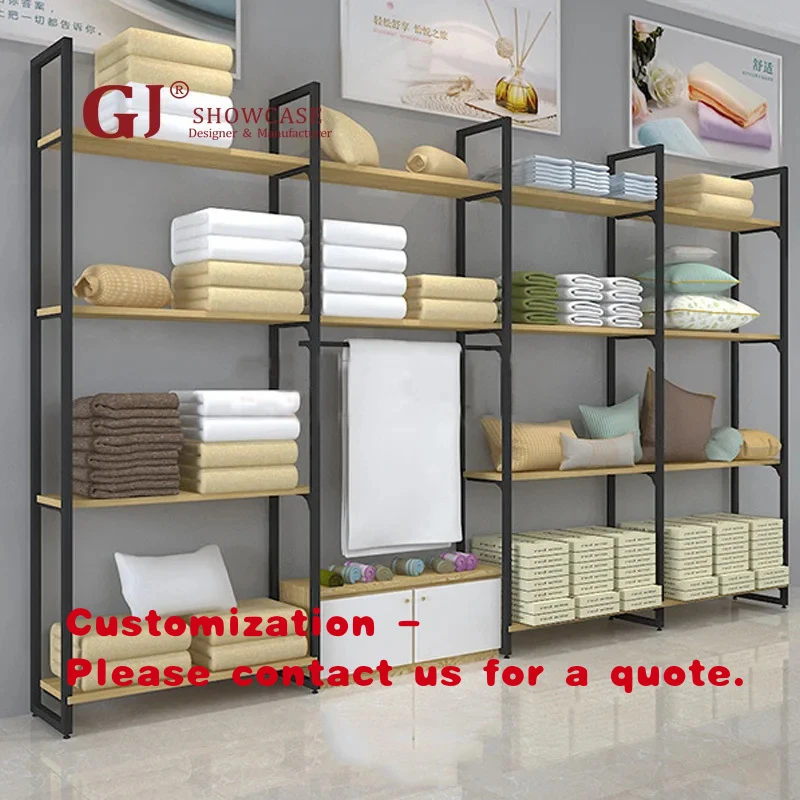 

custom.China Factory Direct Home Textile Display Racks Bedding Shelves Quilt Pillow Stands Blankets Showcase General Homeware Fu
