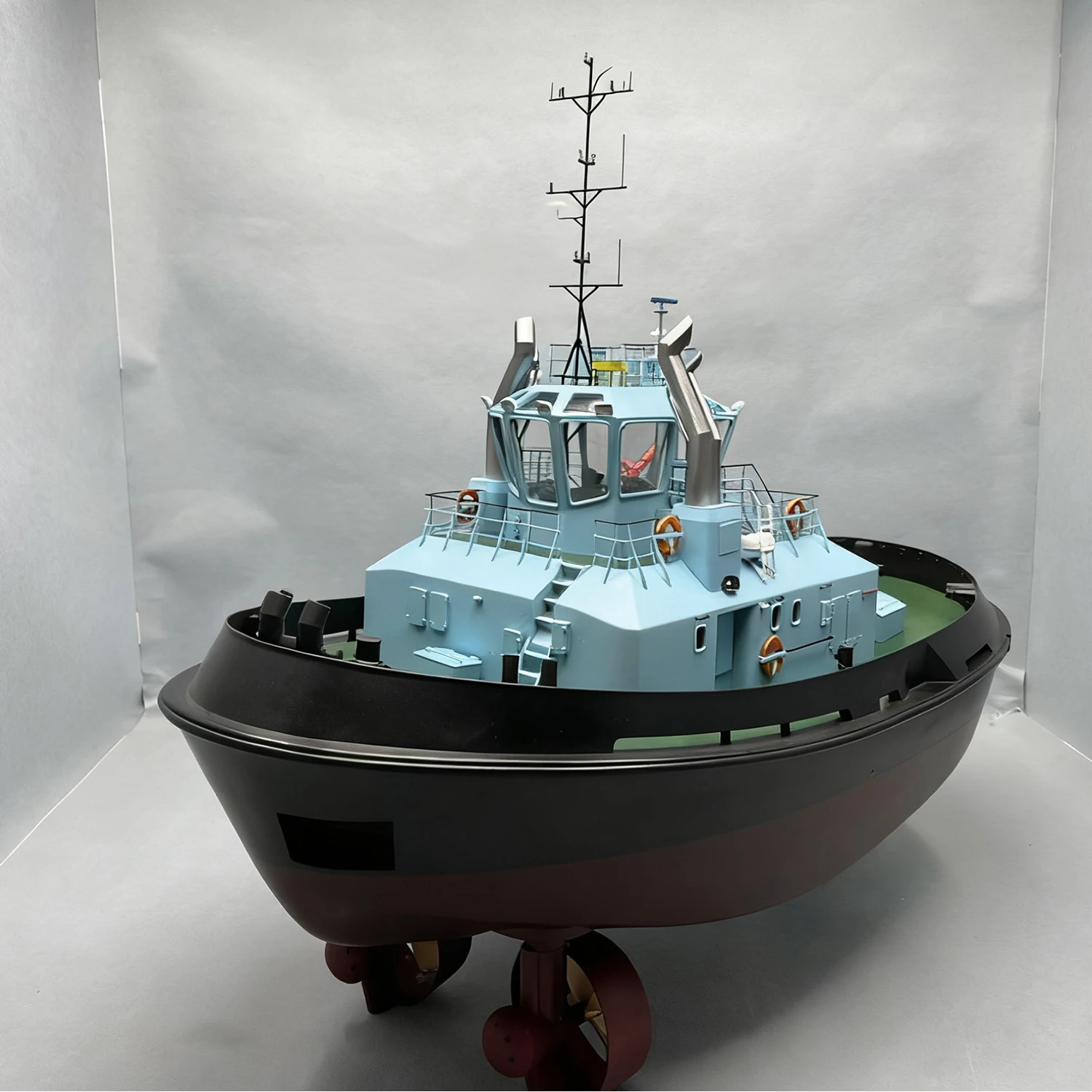 RC السفن 75 سنتيمتر فرش السيارات Damen2412 Tugboat التحكم عن بعد قارب الراتنج ثلاثية الأبعاد الطباعة صب RC Schiffe نموذج RTR السفينة لعبة هدية