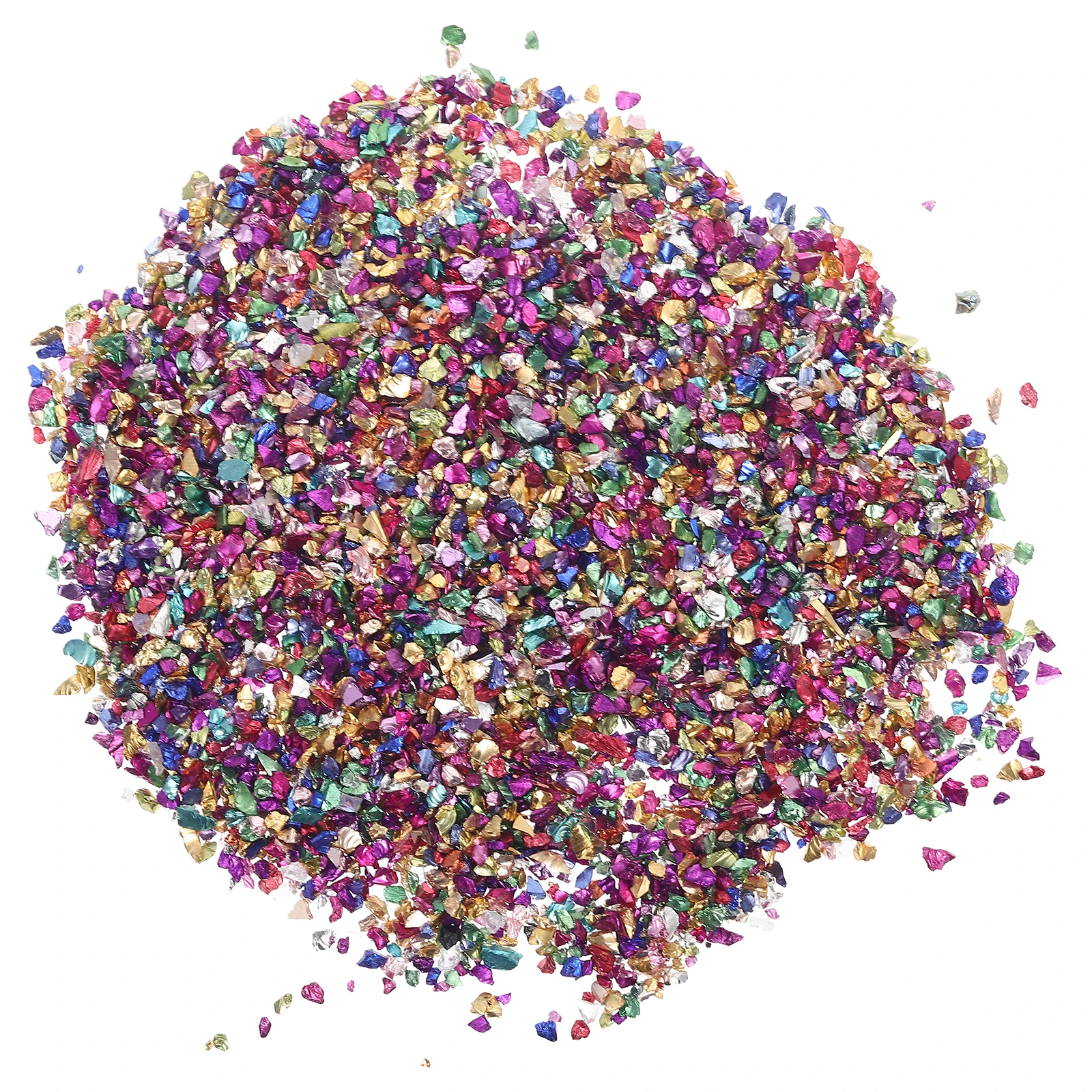 

Crushed Glass DIY Charm Fillers for Epoxy Resin Casting Nail Accessories Manicure Crafts Bright Color Smooth Surface