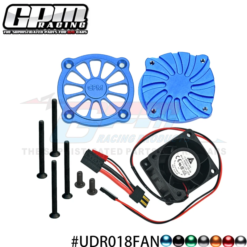 

GPM Aluminum Motor Heatsink With Cooling Fan For TRAXXAS 1/7 Unlimited Desert