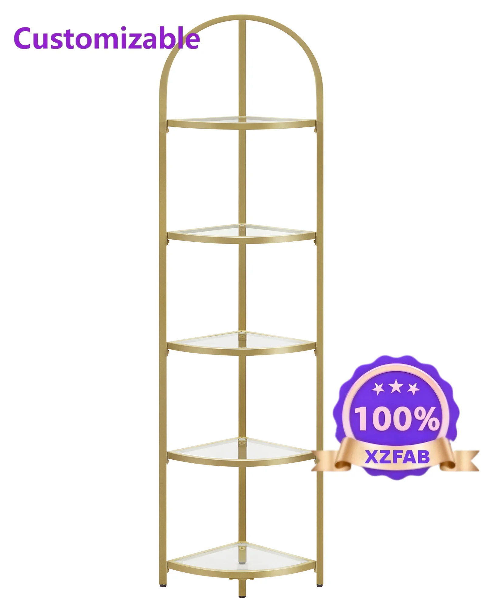 Factory Direct 2026 5-level metal display Modern multi-storey flower pot shelf with platform