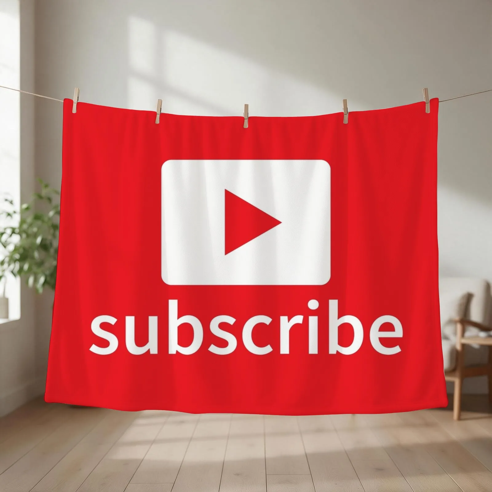 Subscribe Throw Blanket bed plaid cosplay anime decorative Luxury Throw Blankets