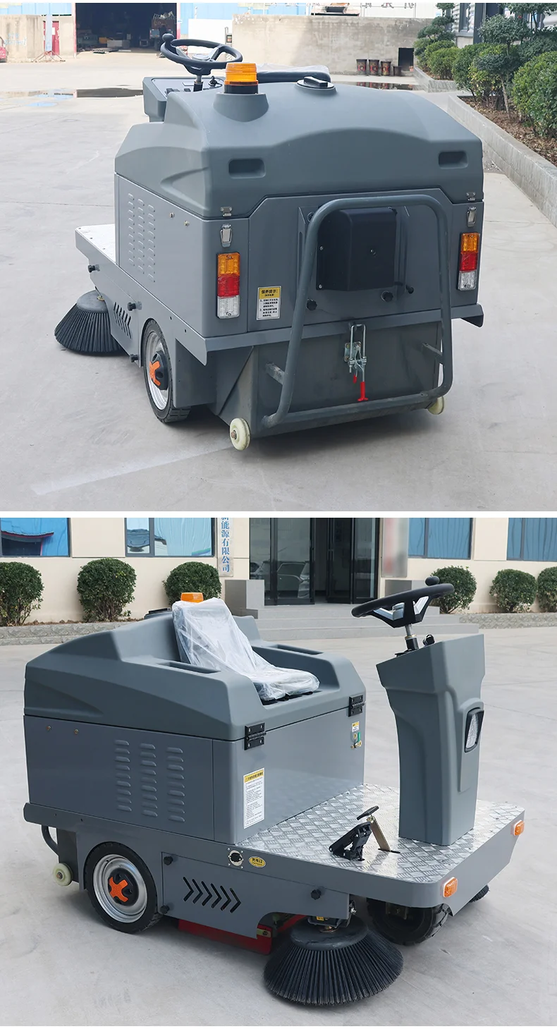 2024 Professional Factory Street Cleaning Car Road Sweeping Broom Electric Sweeper