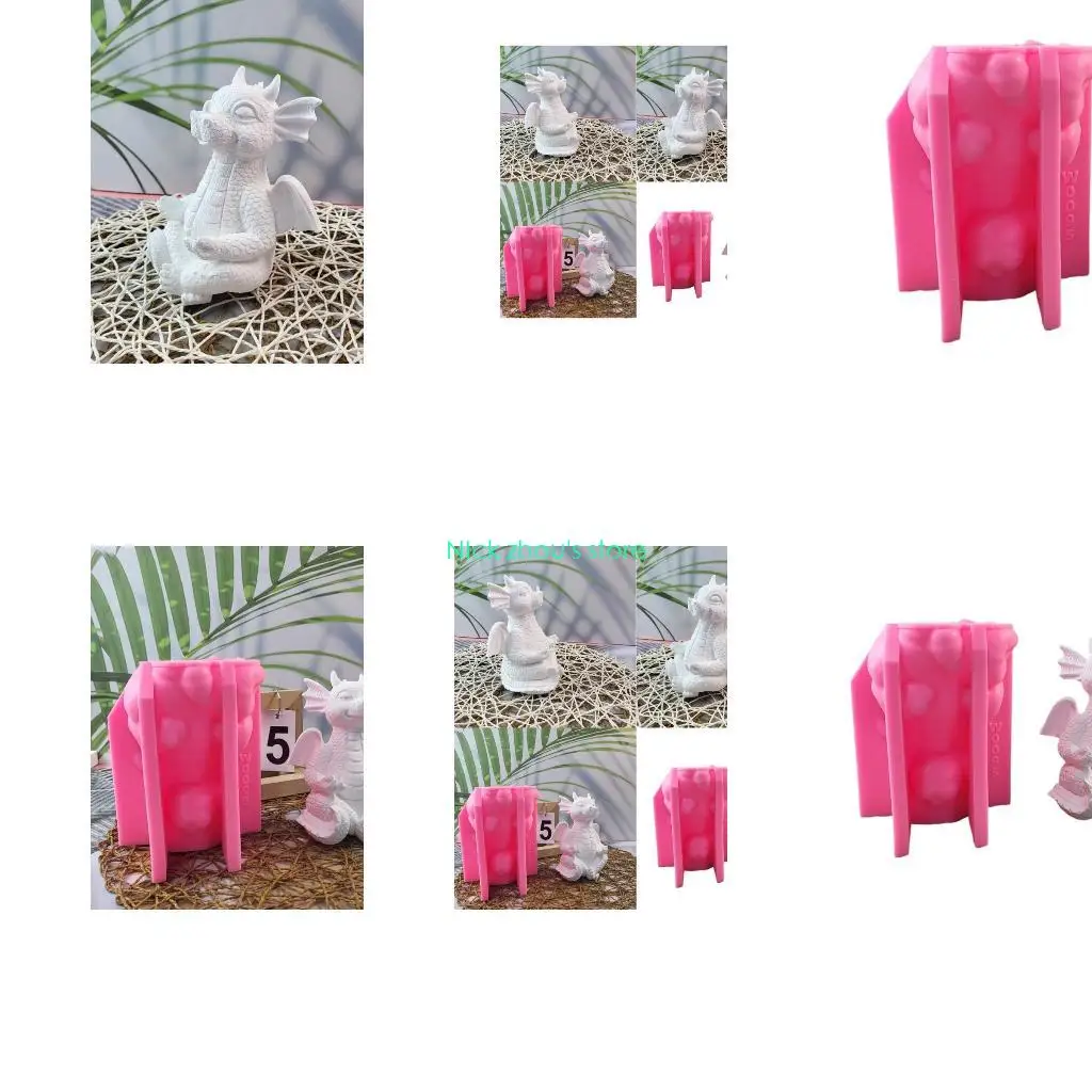 

E15E Dragon Crystal Ornament Mold Animal Theme Mould Epoxy Resin Mould for Jewelry Making and Handmade Craft