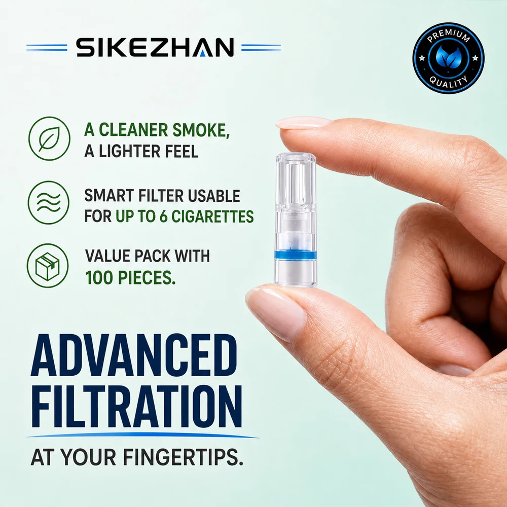 100Pcs Portable Disposable Mouthpiece Filter Tips Clear Mini Personal Use Filters No Capsules Travel Size Hygienic Accessories view 4