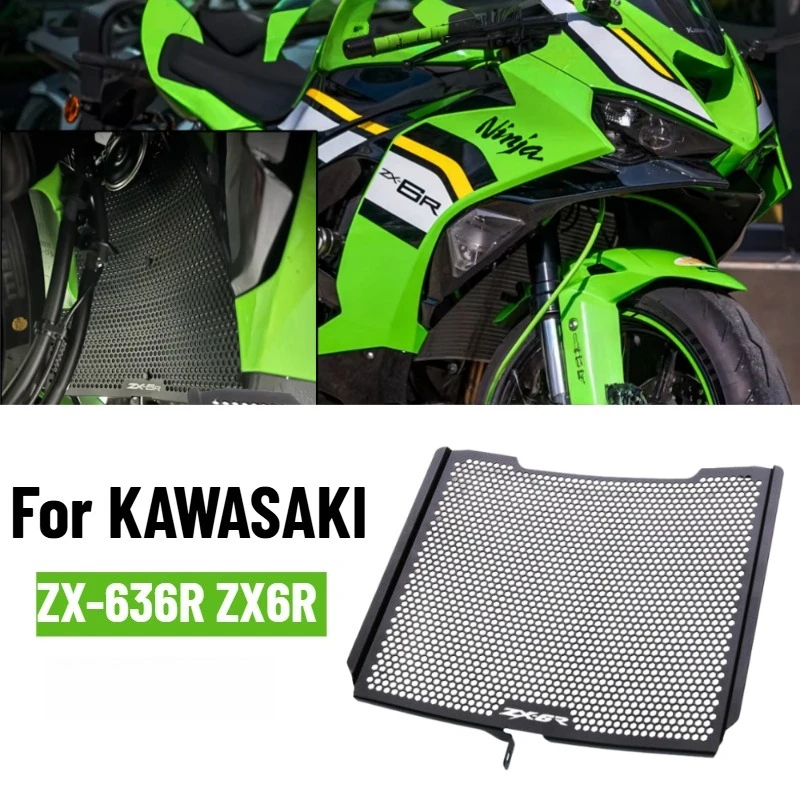 Protective Grill For KAWASAKI ZX636R ZX-636R ZX-6R ZX6R 2013-2023 Radiator Guard Grille Cover Protector Motorcycle Accessories
