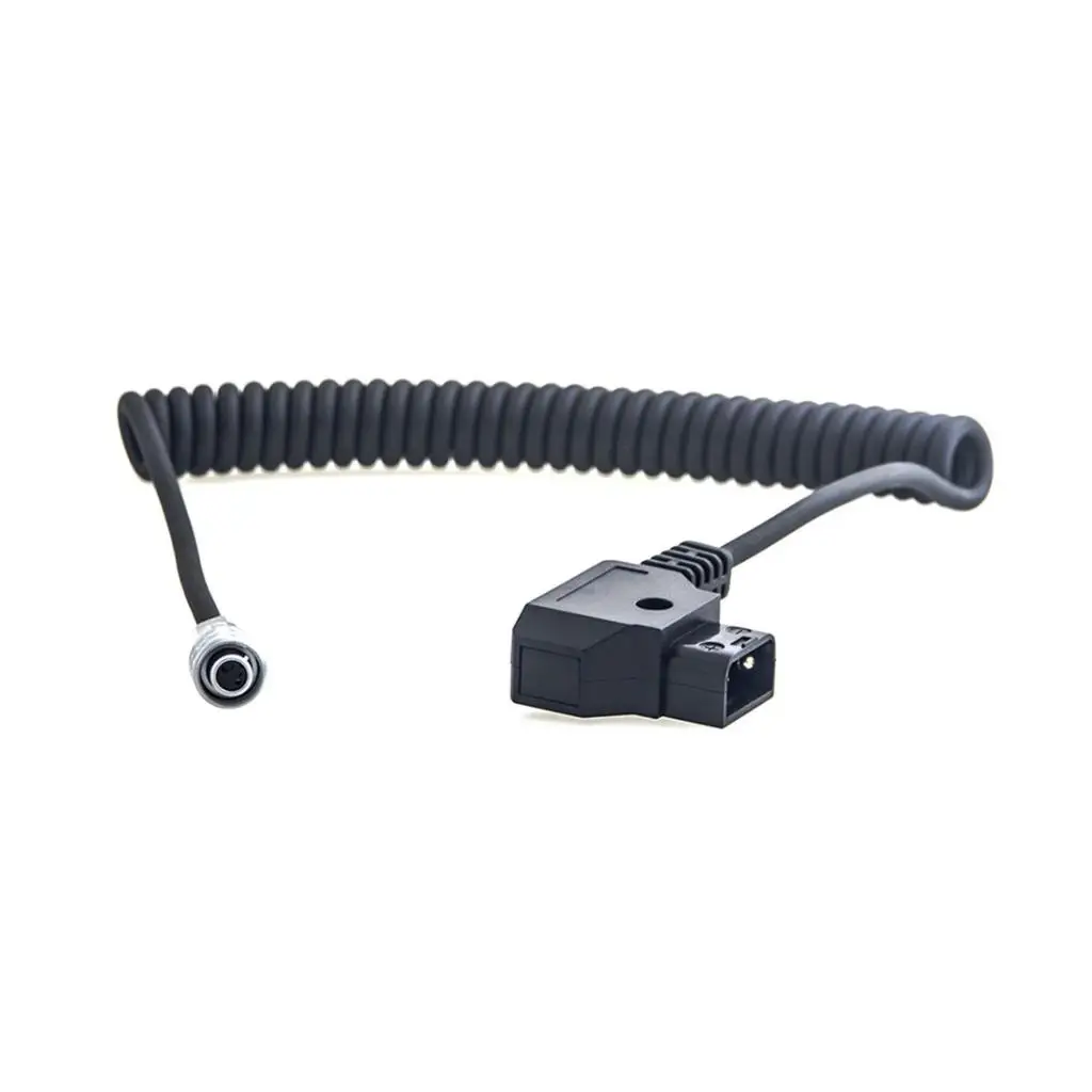 D Tap Dc Spring Power Cable Flexible Black PVC Charging Adapter for BMPCC 4K with V Mount Battery Extension