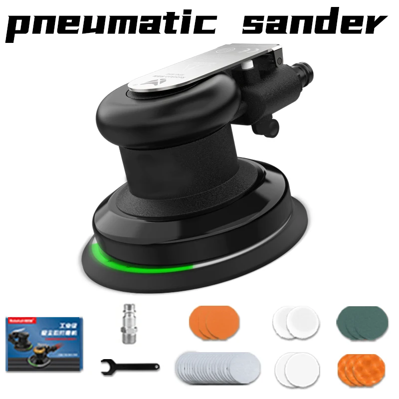 aocke-r5g-5-inch-125mm-pneumatic-orbital-sander-air-grinder-car-body-waxing-polishing-for-furniture-grinding-sandpaper-set