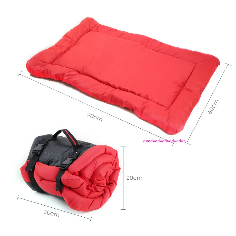 Pet Products Outdoor Portable Waterproof Foldable Rollup Sofa Dog Cushion Dog Bed Kennel