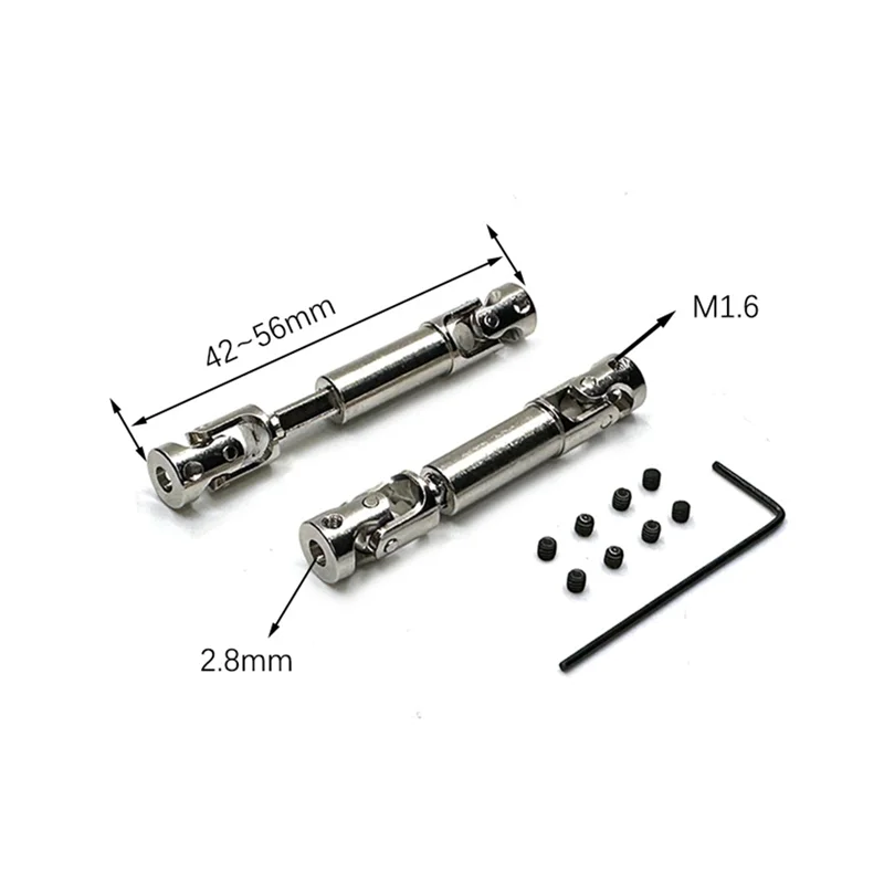 Para FMS FCX24 Metal Drive Shaft CVD Drivehaft 1/24 RC Crawler Car Upgrade Parts