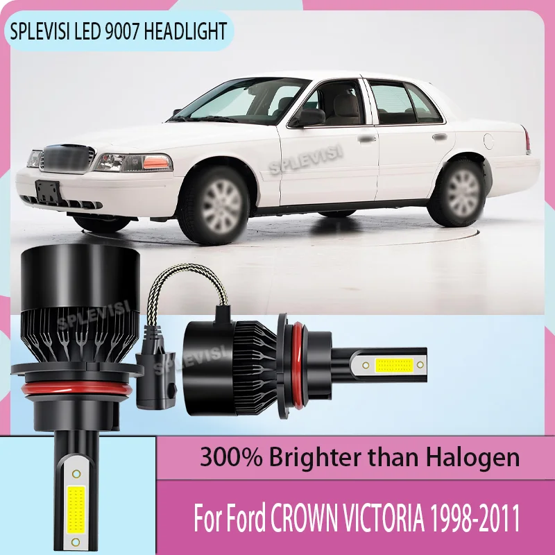 

6000k White High Lumens 9007 Car LED Headlight Replacement For Ford CROWN VICTORIA 1998 1999 2000 2001 2002 2003 2004 2005-2011