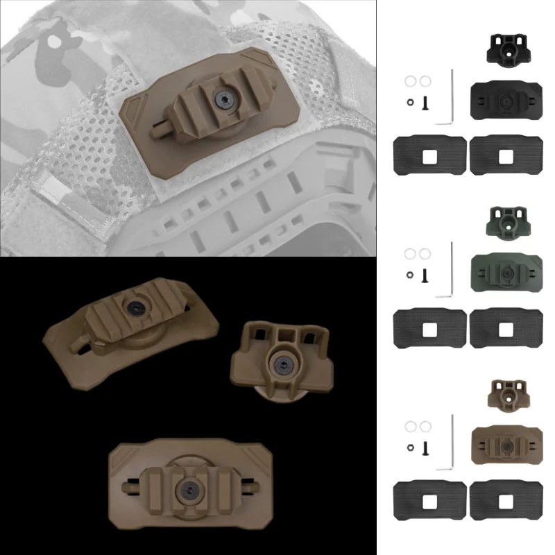 Adventure Helmet Lamp Bracket | Universal Fit Design Headgear Lighting Adapter | For Outdoor Equipment Accessories