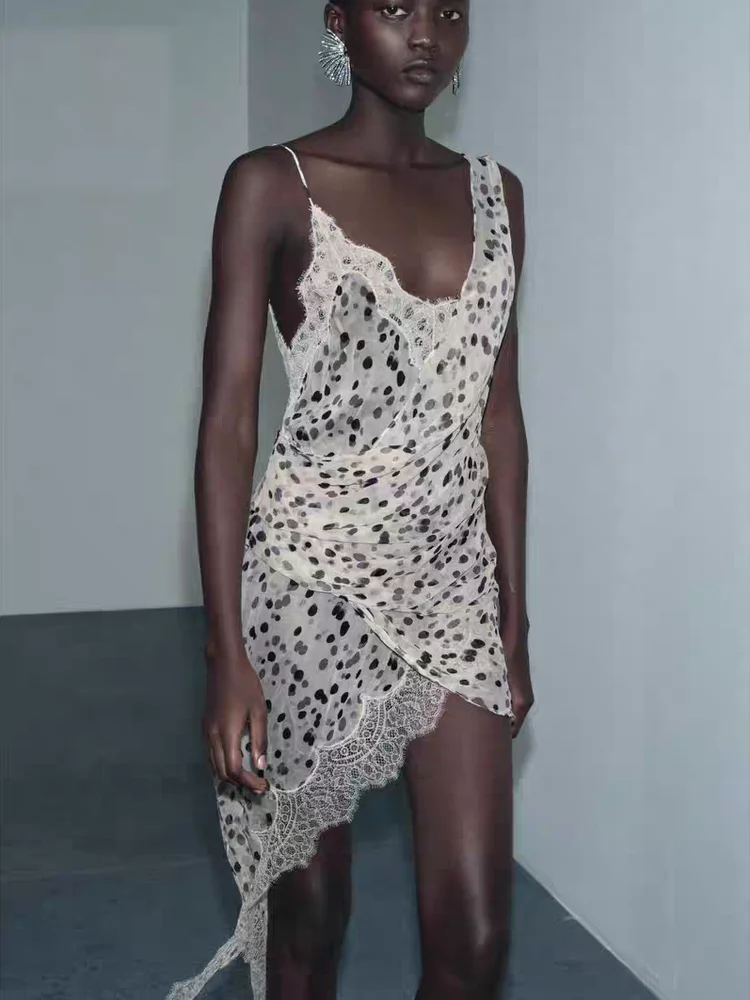 달콤하고 세련된 라운드 도트 레이스 속옷 슬리브 탑 여성 겨울 신상 의류 민족 무대 의상 한복 T