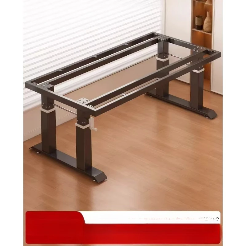 Modern desk height adjustable iron frame table legs four-column support frame standing table