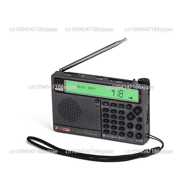 HRD757 Full Band Radio Aviation Band Plug-in Card Bluetooth APP Remote Control Flashlight