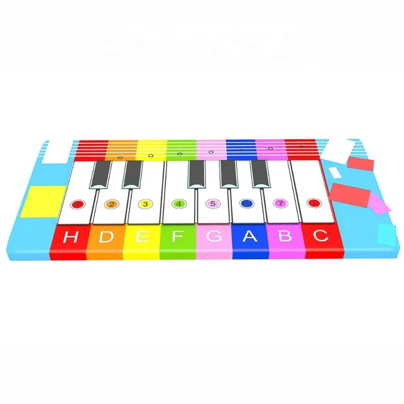 Indoor Playground Equipment Ground Piano with Music and Light