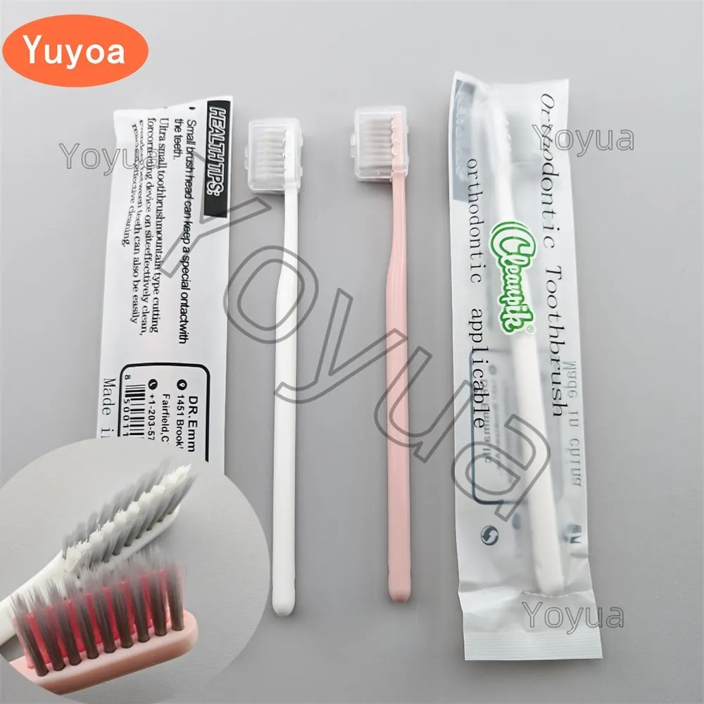 

40pcs Professional Orthodontic Toothbrush Ultra Soft Braces Toothbrush Deep Cleaning Interdental Brush Oral Hygiene Care Tools