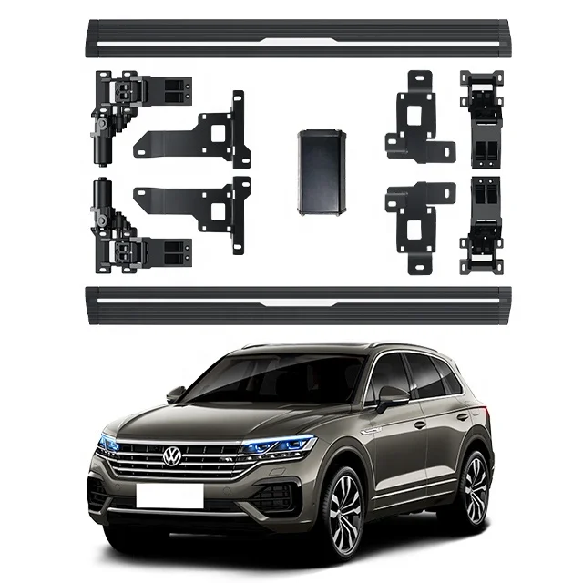 High performance waterproof motor CAR ACCESSORES aluminum alloy SUV ELECTRIC SIDE STEPS FOR VW TOUAREG 2011 2018 powered steps