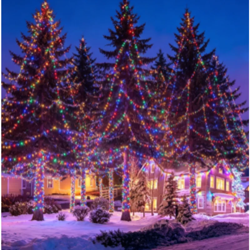 Solar String Lights Outdoor 20M - Solar Fairy String Lights Outdoor Waterproof