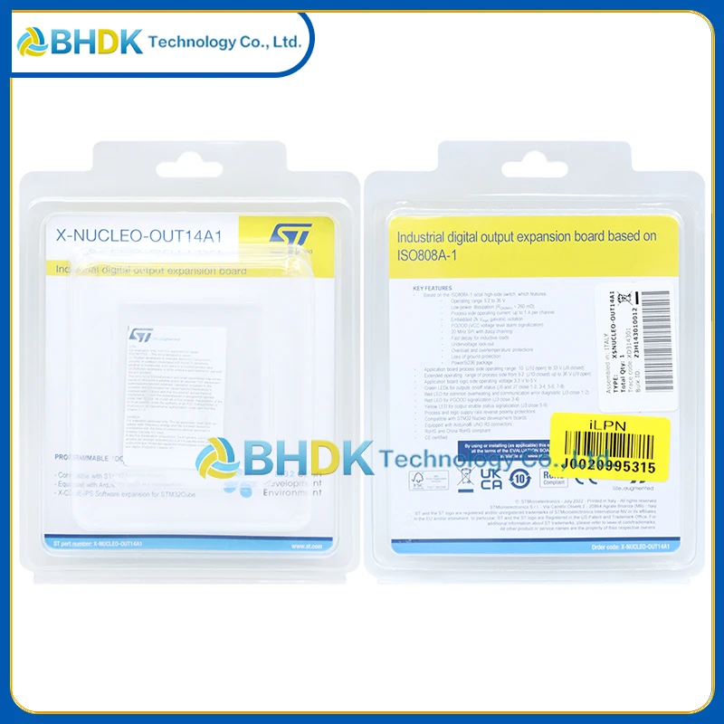 FOR ST X-NUCLEO-OUT14A1 Board ISO808A-1 Octal High-Side Switch Industrial 9.2V 36V 1A SPI Isolated
