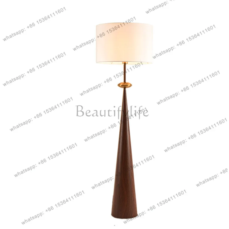 YJ Nordic simple wood cone unique dignified living room bedroom creative wabi sandy wind vertical floor ornament can shine